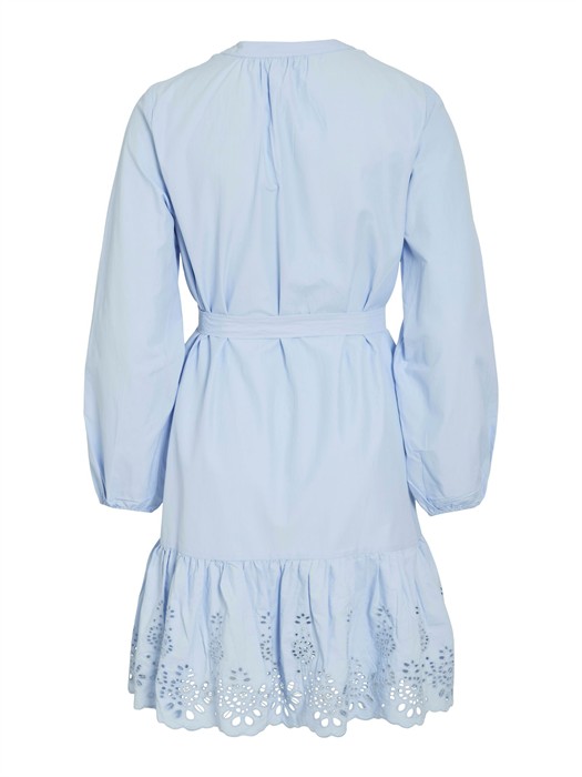 VIKelli V-Neck Kort Kjole - Kentucky Blue